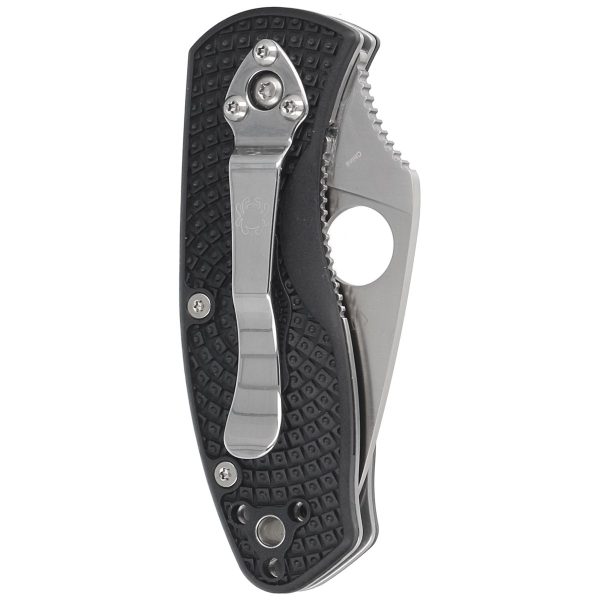 Nóż składany Spyderco Ambitious Black FRN, Plain 8Cr13MoV (C148PBK)-6