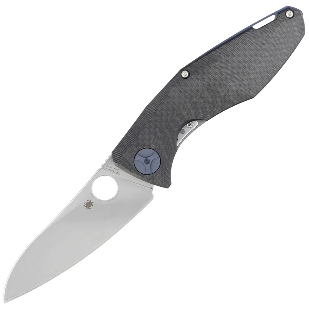 Nóż składany Spyderco Drunken Carbon Fiber / Titanium, Satin CPM S90V Plain by Dmitry Sinkevich (C235CFTIP) 1 Nóż składany Spyderco Drunken Carbon Fiber / Titanium, Satin CPM S90V Plain by Dmitry Sinkevich (C235CFTIP)