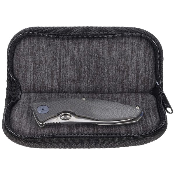 Nóż składany Spyderco Drunken Carbon Fiber / Titanium, Satin CPM S90V Plain by Dmitry Sinkevich (C235CFTIP)-3
