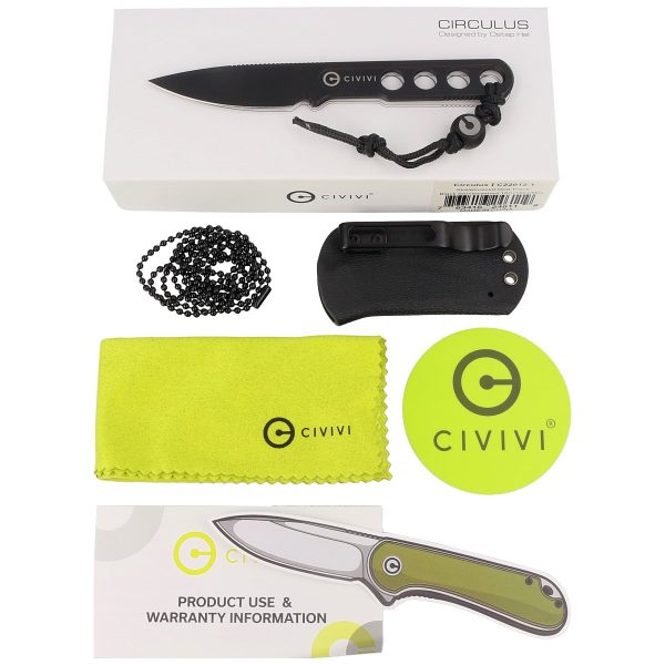 Nóż Civivi Circulus Naked Stainless Steel, Black Stonewashed 10Cr15CoMoV by Ostap Hel (C22012-1)-6