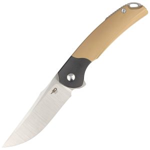 Nóż składany Bestech Supernova Gold Titanium/Black Zirconium, Satin M390 (BT2111C)-1
