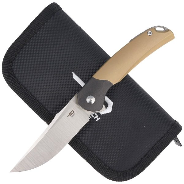 Nóż składany Bestech Supernova Gold Titanium/Black Zirconium, Satin M390 (BT2111C)-2