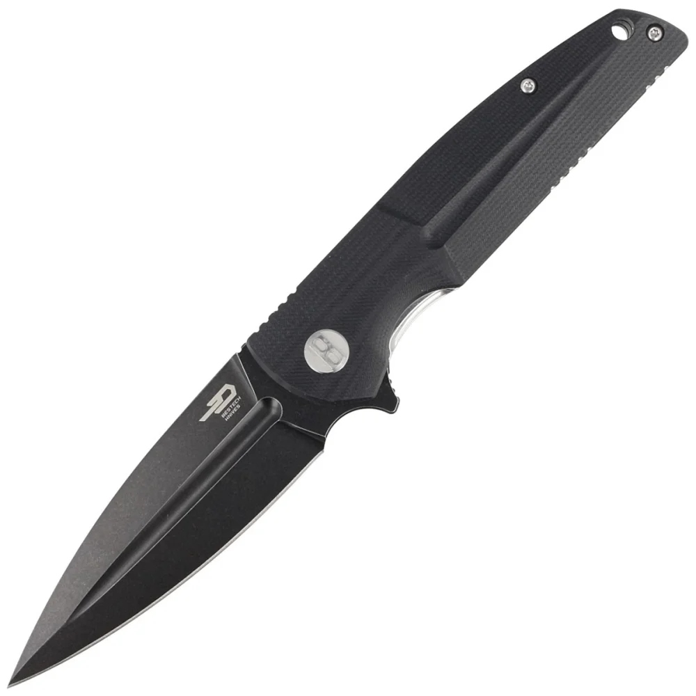 Nóż składany Bestech Fin Black G10, Black Stonewashed 14C28N (BG34A-3) 1 Nóż składany Bestech Fin Black G10, Black Stonewashed 14C28N (BG34A-3)
