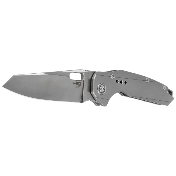 Nóż składany Bestech Nyxie Grey Titanium, Stonewashed/Satin CPM S35VN by Todd Knife and Tool (BT2209A)-2