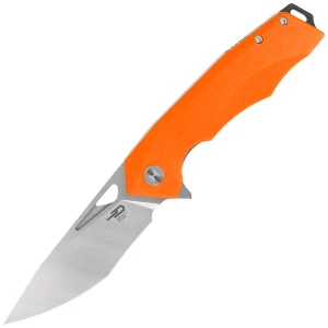 Nóż składany Bestech Toucan Orange G10, Stonewashed / Satin D2 (BG14D-1)-1