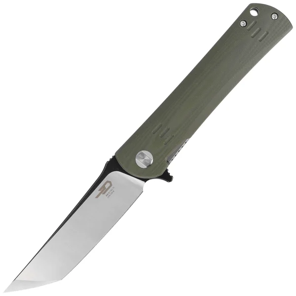 Nóż składany Bestech Kendo Army Green G10, Black / Satin D2 (BG06B-2)-1