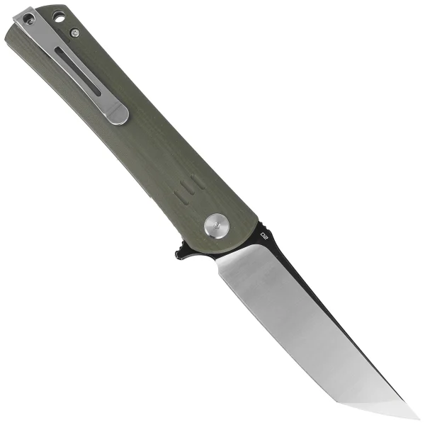 Nóż składany Bestech Kendo Army Green G10, Black / Satin D2 (BG06B-2)-2
