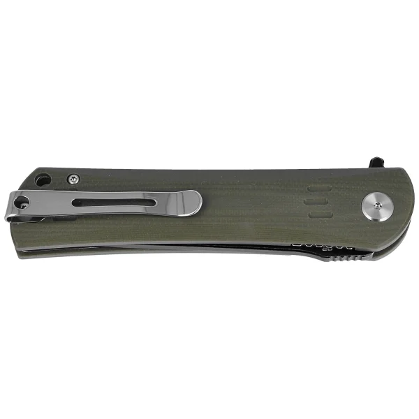 Nóż składany Bestech Kendo Army Green G10, Black / Satin D2 (BG06B-2)-4