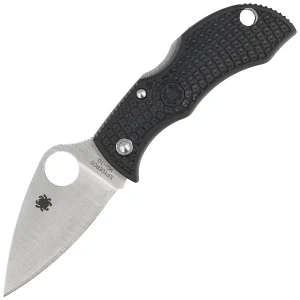 Nóż składany Spyderco Manbug Leaf Black Lightweight FRN, Satin Plain VG-10 by Sal Glesser (MBKLFP)-1