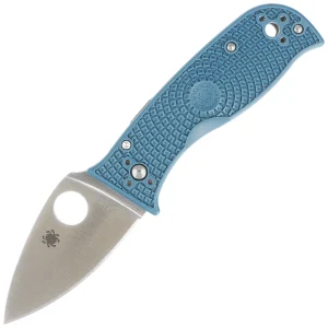 Nóż składany Spyderco Lil' Temperance 3 Lightweight Blue FRN, Satin Plain K390 by Sal Glesser (C69PBL3K390)-1