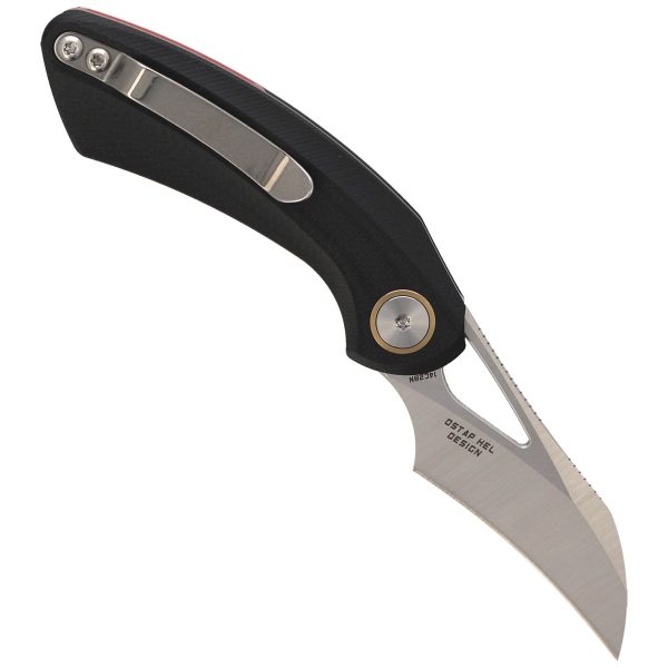 Nóż składany Bestech Bihai Black G10, Stonewashed/Satin 14C28N by Ostap Hel (BG53A-1)-3
