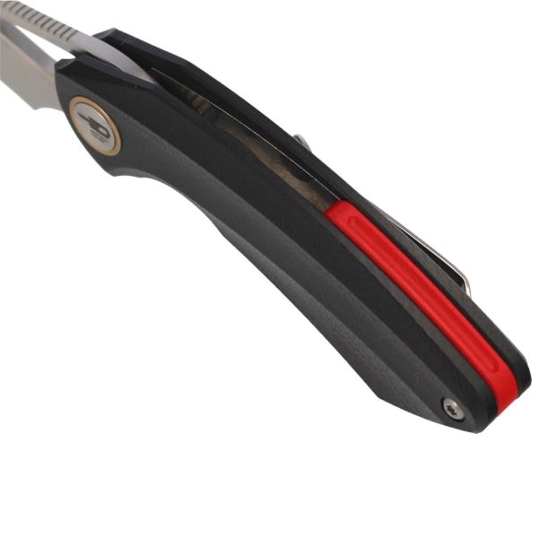 Nóż składany Bestech Bihai Black G10, Stonewashed/Satin 14C28N by Ostap Hel (BG53A-1)-4