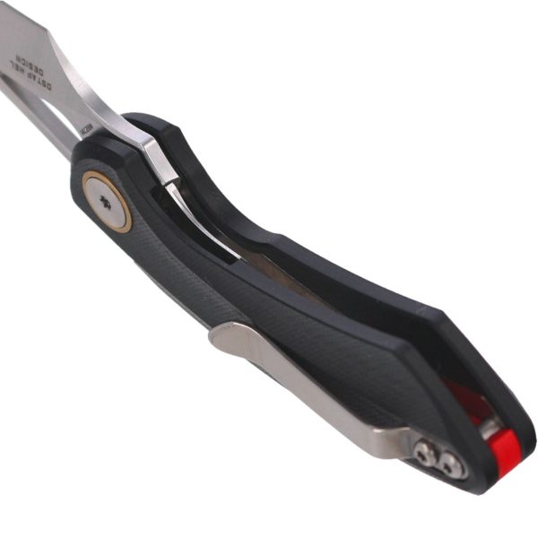 Nóż składany Bestech Bihai Black G10, Stonewashed/Satin 14C28N by Ostap Hel (BG53A-1)-5