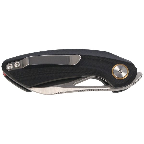 Nóż składany Bestech Bihai Black G10, Stonewashed/Satin 14C28N by Ostap Hel (BG53A-1)-7