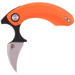Nóż składany Bestech Strelit Orange G10, Satin/Black Stonewashed 14C28N by Ostap Hel (BG52C-2)-1