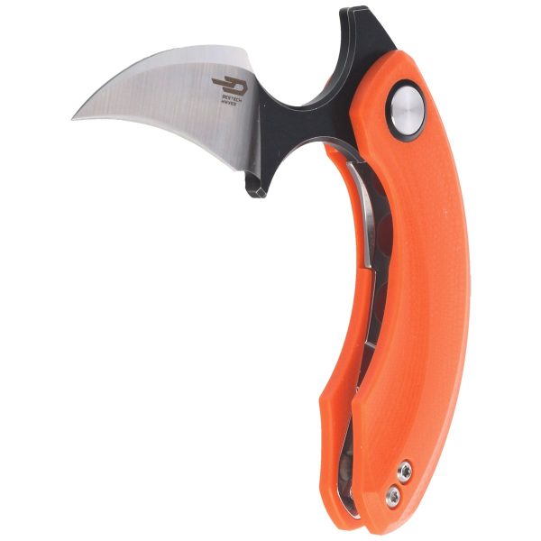 Nóż składany Bestech Strelit Orange G10, Satin/Black Stonewashed 14C28N by Ostap Hel (BG52C-2)-2