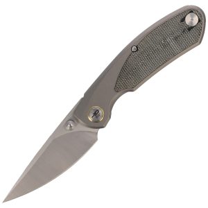 Nóż składany Bestech Lito Titanium / Black Canvas Micarta, Satin M390 by Ostap Hel (BT2307A)-1