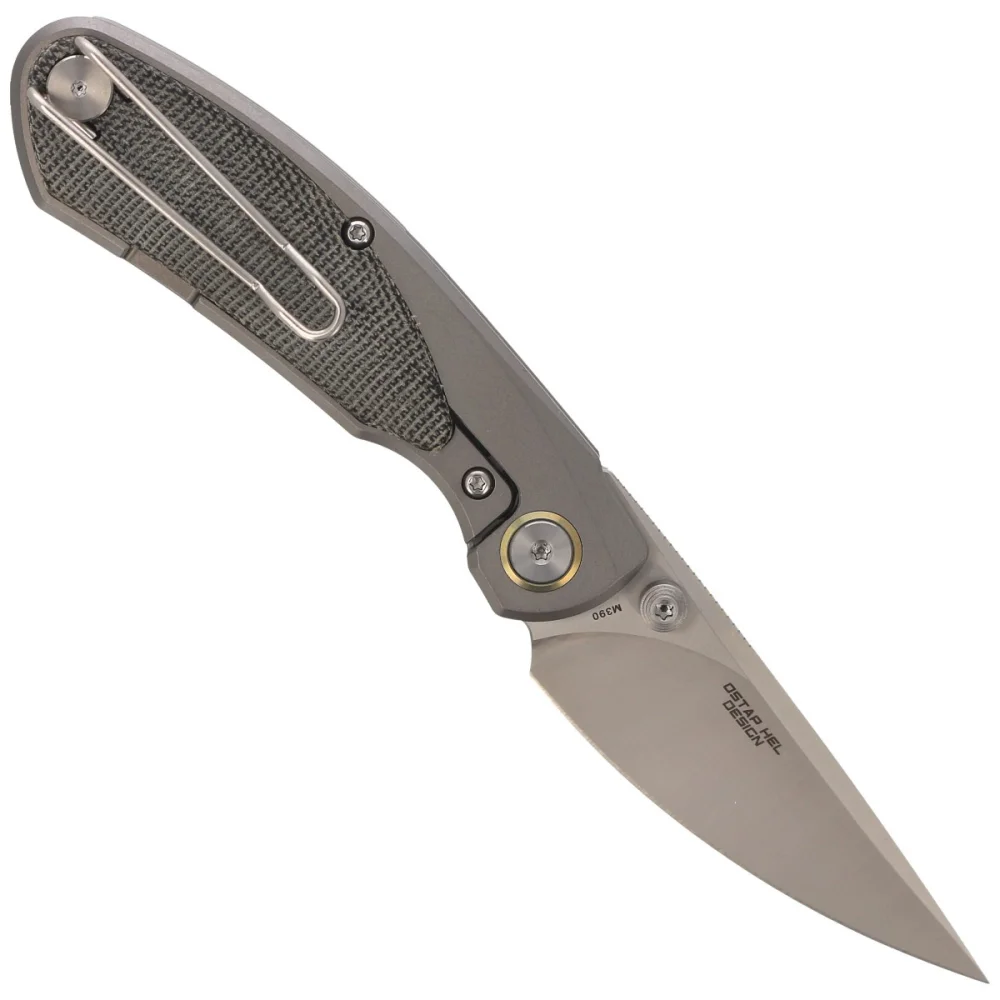 Nóż składany Bestech Lito Titanium / Black Canvas Micarta, Satin M390 by Ostap Hel (BT2307A) 3 Nóż składany Bestech Lito Titanium / Black Canvas Micarta, Satin M390 by Ostap Hel (BT2307A)