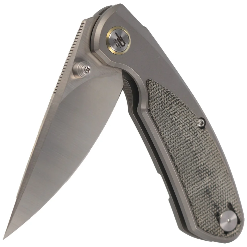 Nóż składany Bestech Lito Titanium / Black Canvas Micarta, Satin M390 by Ostap Hel (BT2307A) 6 Nóż składany Bestech Lito Titanium / Black Canvas Micarta, Satin M390 by Ostap Hel (BT2307A)