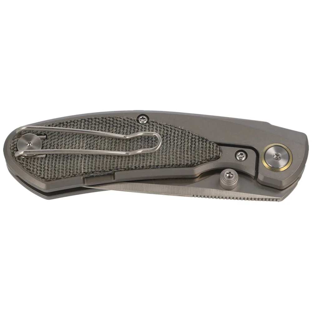Nóż składany Bestech Lito Titanium / Black Canvas Micarta, Satin M390 by Ostap Hel (BT2307A) 7 Nóż składany Bestech Lito Titanium / Black Canvas Micarta, Satin M390 by Ostap Hel (BT2307A)