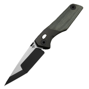 Nóż składany Bestech Cetus Black Bronze Titanium / Black Canvas Micarta, Black PVD / Satin M390 by Poltergeistworks (BT2304A)-1