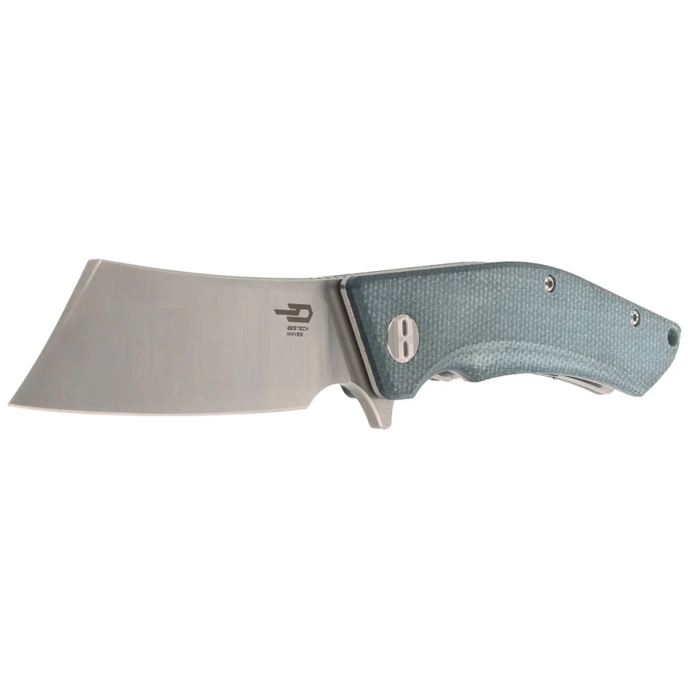 Nóż składany Bestech Cubis Blue Micarta, Stonewashed/Satin D2 (BG42C) 2 Nóż składany Bestech Cubis Blue Micarta, Stonewashed/Satin D2 (BG42C)