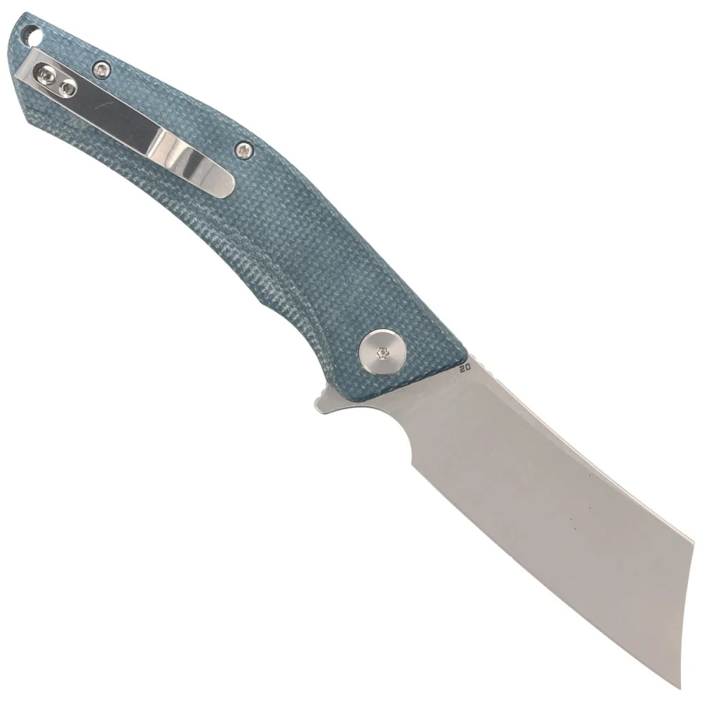 Nóż składany Bestech Cubis Blue Micarta, Stonewashed/Satin D2 (BG42C) 3 Nóż składany Bestech Cubis Blue Micarta, Stonewashed/Satin D2 (BG42C)