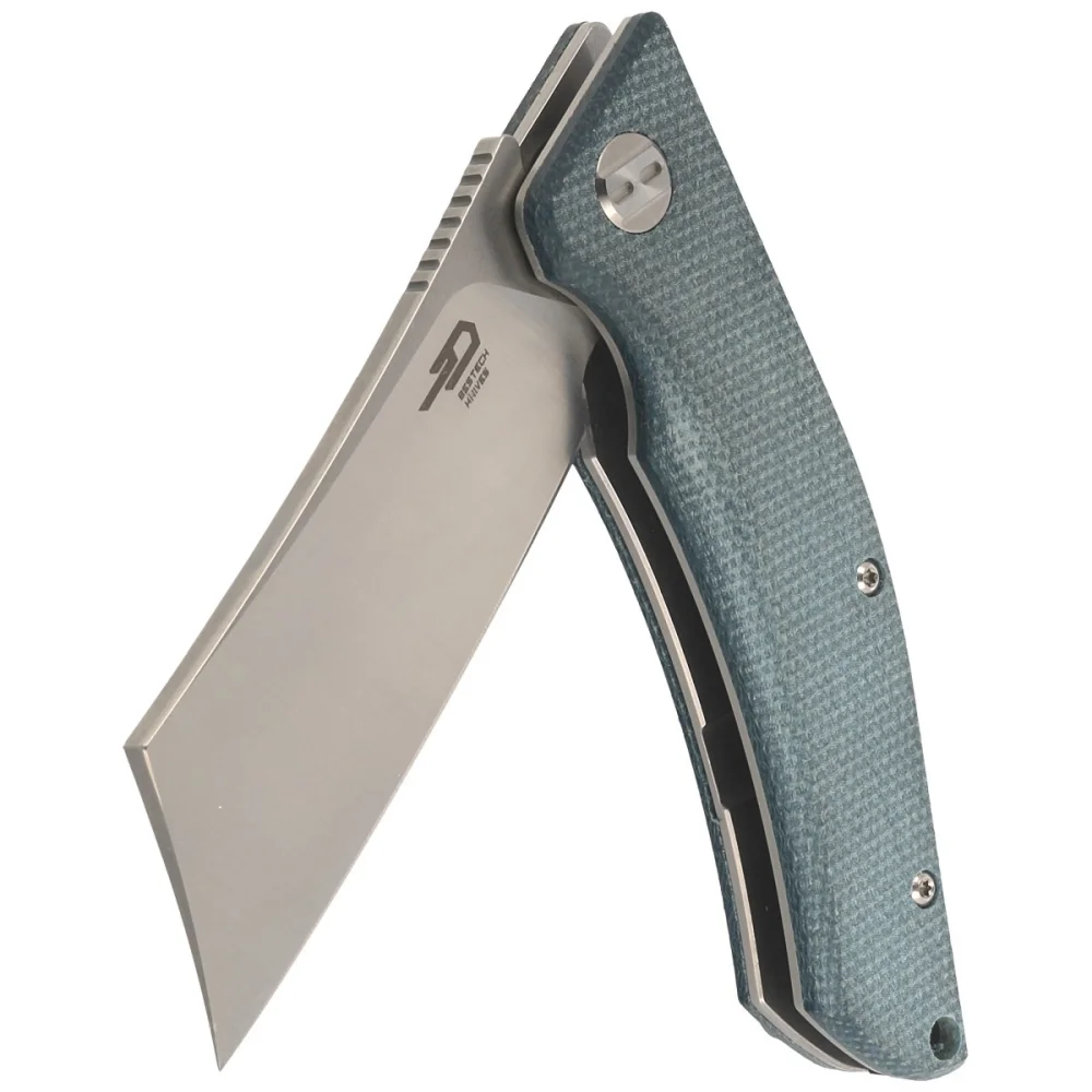 Nóż składany Bestech Cubis Blue Micarta, Stonewashed/Satin D2 (BG42C) 6 Nóż składany Bestech Cubis Blue Micarta, Stonewashed/Satin D2 (BG42C)