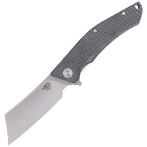 Nóż składany Bestech Cubis Black Micarta, Stonewashed/Satin D2 (BG42A)-1