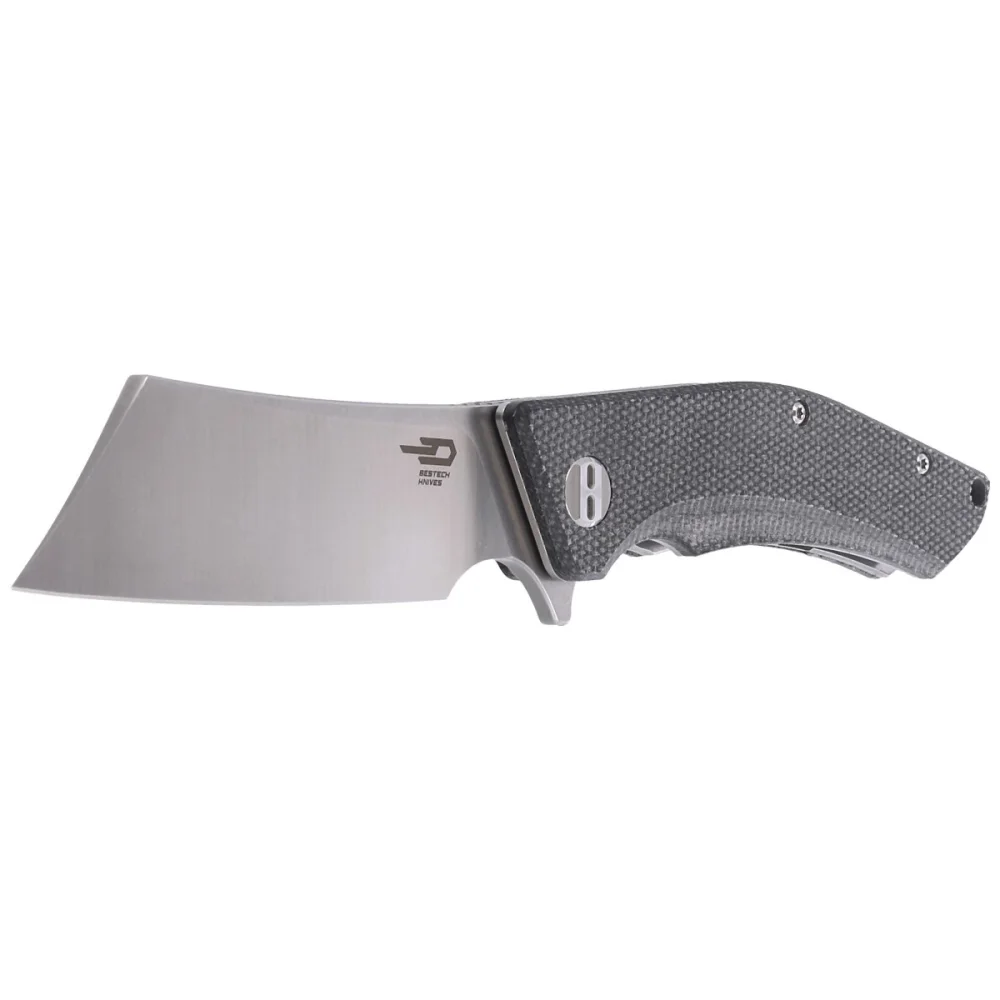 Nóż składany Bestech Cubis Black Micarta, Stonewashed/Satin D2 (BG42A) 2 Nóż składany Bestech Cubis Black Micarta, Stonewashed/Satin D2 (BG42A)