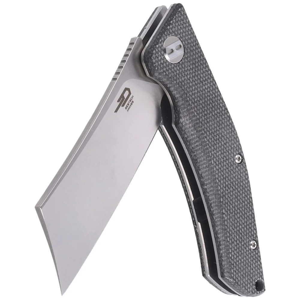 Nóż składany Bestech Cubis Black Micarta, Stonewashed/Satin D2 (BG42A) 6 Nóż składany Bestech Cubis Black Micarta, Stonewashed/Satin D2 (BG42A)