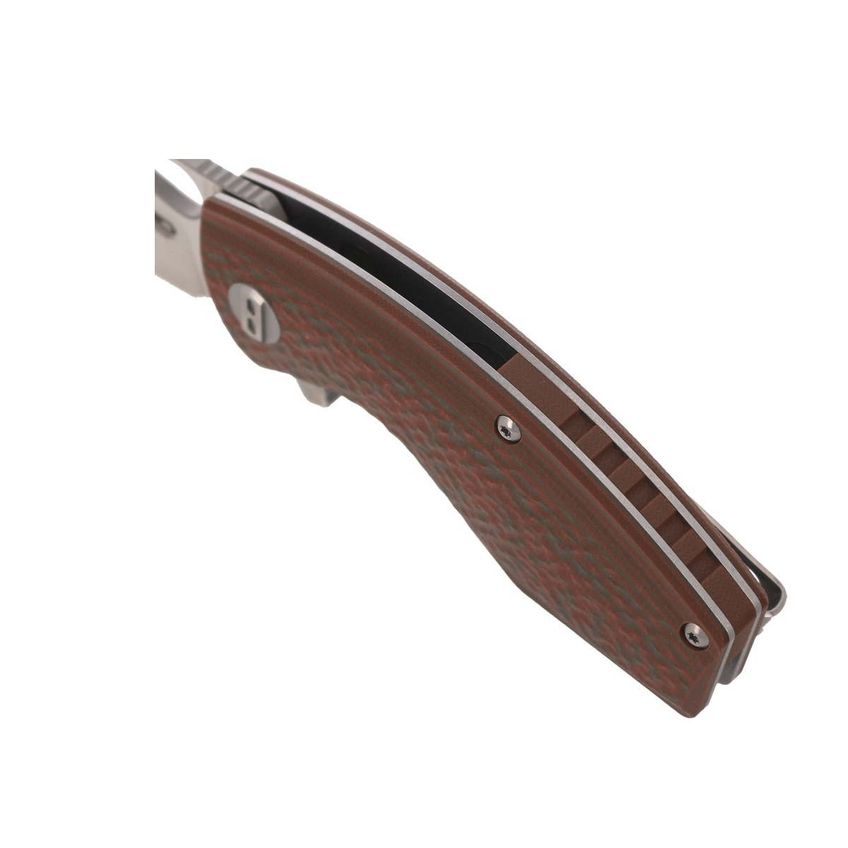 Lizard Green / Orange G10, Bead Blast / Satin, nóż składany EDC o niebanalnym wyglądzie. Na rękojeści okładziny z dwukolorowego G10, głownia ze sprawdzonej stali narzędziowej D2, otwierany flipperem lub otworem w klindze. A wszystko to w znakomitej cenie! - LifeGun.pl Nóż składany Bestech Lizard Green/Orange G10, Bead Blast/Satin D2 (BG39B)-4