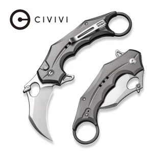Nóż składany karambit Civivi Incisor II Gray Aluminium, Satin Nitro-V (C16016B-3)-1