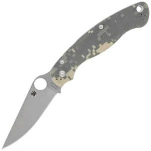 Nóż składany Spyderco Military 2 Camo G10, Satin Plain CPM S30V by Sal, Eric Glesser (C36GPCMO2)-1