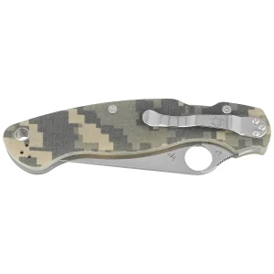 Nóż składany Spyderco Military 2 Camo G10, Satin Plain CPM S30V by Sal, Eric Glesser (C36GPCMO2)-2
