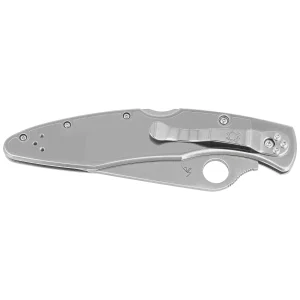 Nóż składany Spyderco Police Stainless Steel, Satin Combo VG-10 by Sal Glesser (C07PS)-2