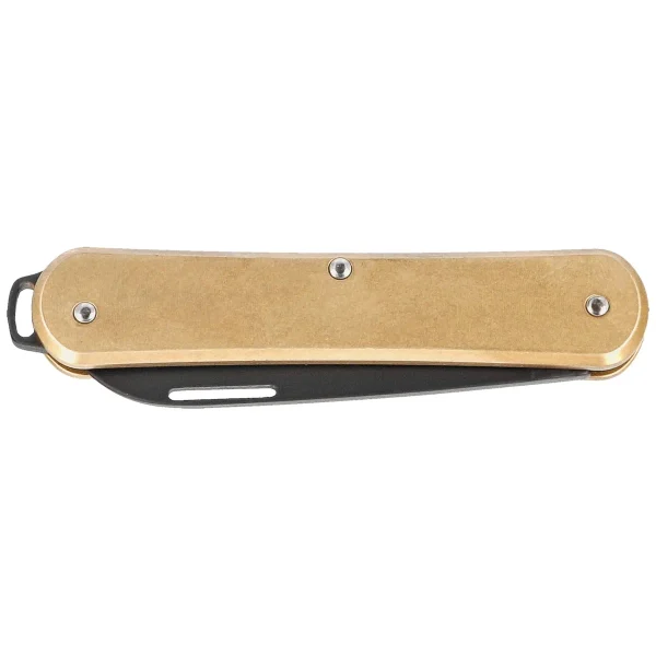 Scyzoryk Fox Vulpis Brass, Black Top Shield M390 (FX-VP130 OTB)-2