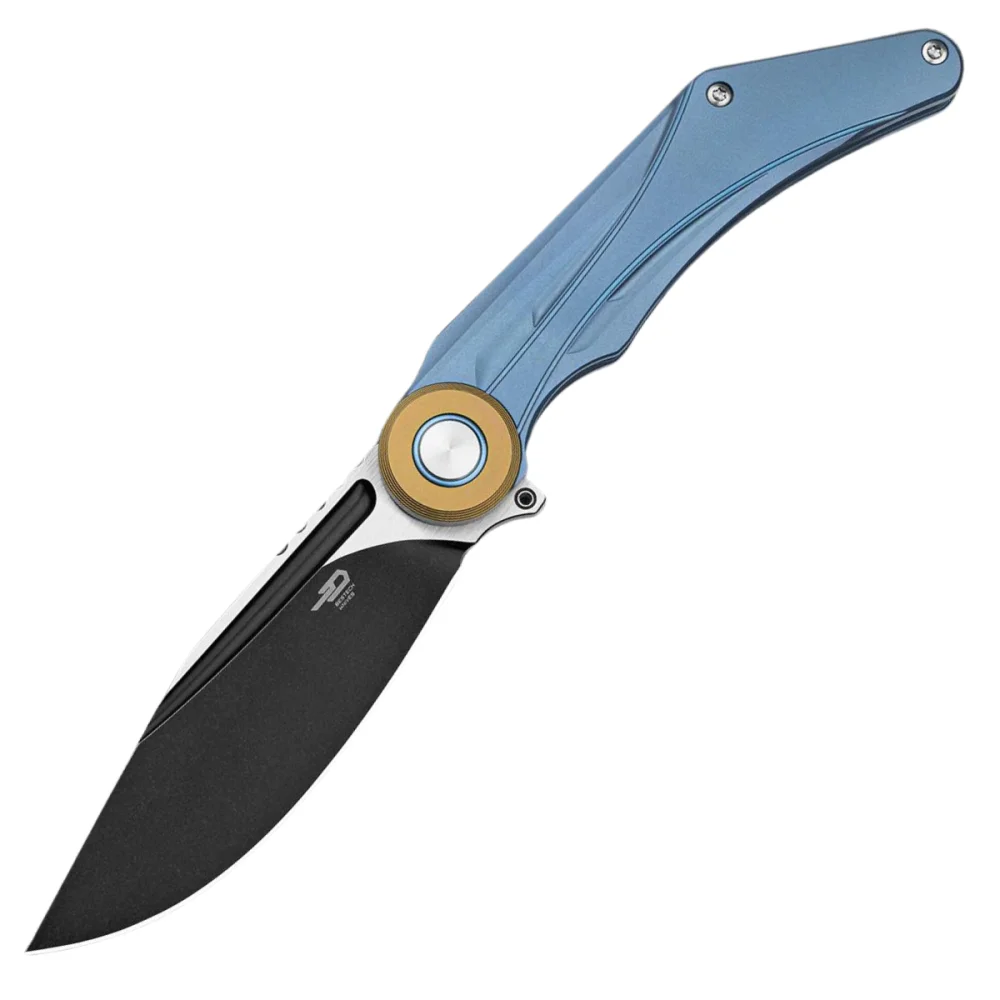 Nóż składany Bestech Seraph Blue Titanium, Black Stonewashed/Satin M390 by Kombou (BT2403D) 1 Nóż składany Bestech Seraph Blue Titanium, Black Stonewashed/Satin M390 by Kombou (BT2403D)