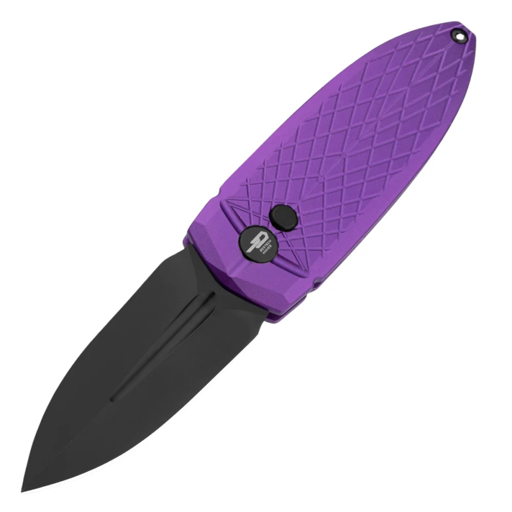 Nóż składany Bestech QUQU Purple Aluminium, Black DLC 14C28N by Gogo (BG57B-5) 1 Nóż składany Bestech QUQU Purple Aluminium, Black DLC 14C28N by Gogo (BG57B-5)