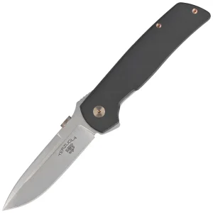 Nóż składany Fox Original Gangster Black Micarta, Satin MagnaCut by Bob Terzuola (FX-ATC-OG01 LMB)-1