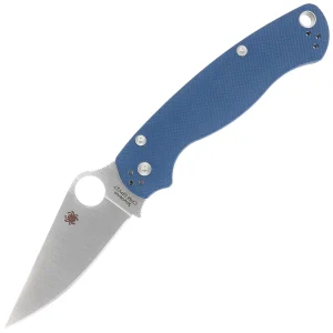Nóż składany Spyderco Para Military 2 Cobalt Blue G10, Satin CPM SPY27 by Sal, Eric Glesser (C81GPCBL2)-1