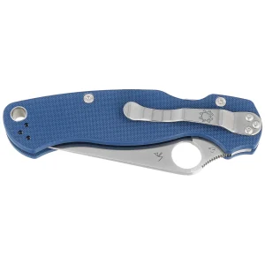 Nóż składany Spyderco Para Military 2 Cobalt Blue G10, Satin CPM SPY27 by Sal, Eric Glesser (C81GPCBL2)-2