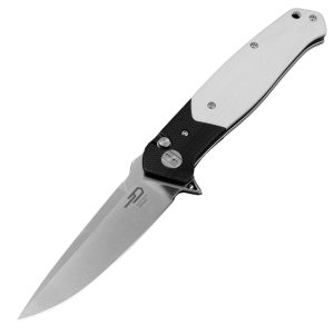 Nóż składany Bestech Swordfish Black/White G10, Satin 14C28N (BG62B)-1