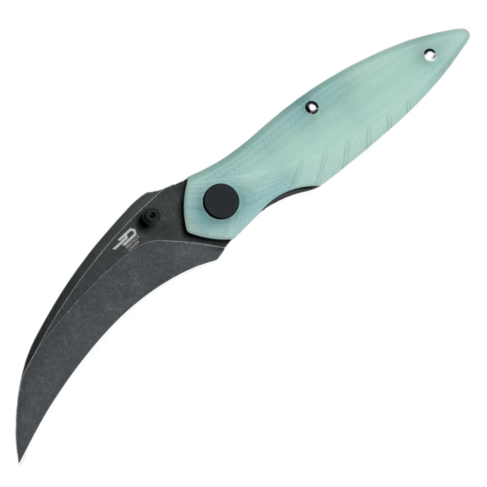 Nóż składany Bestech Mantidae Jade G10, Black Stonewashed 14C28N by Lucas (BG60C) 1 Nóż składany Bestech Mantidae Jade G10, Black Stonewashed 14C28N by Lucas (BG60C)