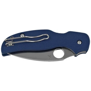 Nóż składany Spyderco Sage 5 Cobalt Blue G10, Satin CPM SPY27 by Sal Glesser (C123GPCBL)-2