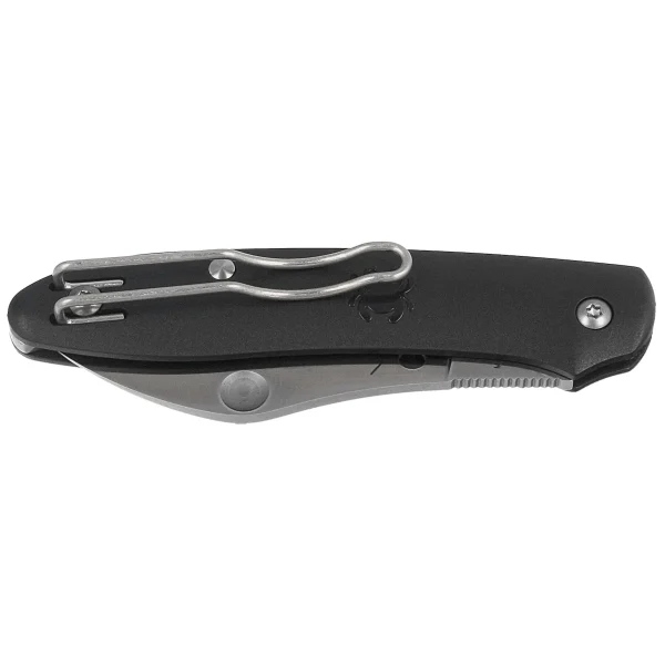 Nóż składany Spyderco Roadie XL Black FRN, Satin M398 by Sal Glesser (C267BKP)-2