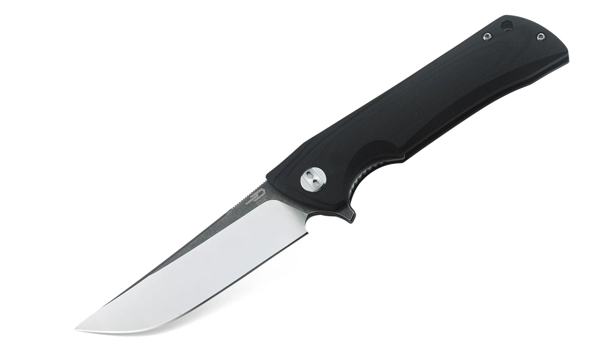 Nóż składany Bestech Paladin Black G10, Black Stonewashed/Satin D2 (BG13A-2)-1