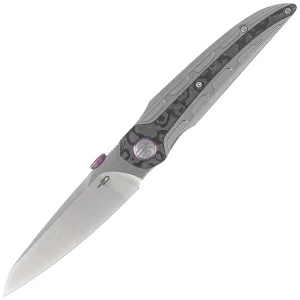 Nóż składany Bestech Prydwen Grey Titanium/Purple Haze Fat Carbon, Stonewashed/Satin MagnaCut by Kombou (BT2409A)-1