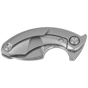 Nóż składany Bestech Strelit Grey Titanium, Damascus by Ostap Hel (BT2103G)-2
