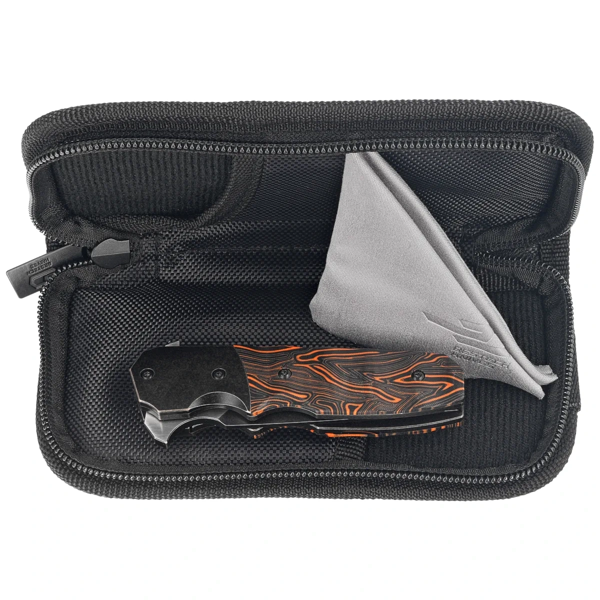 Nóż składany Bestech Freefall Black Titanium/Black-Orange G10, Black Stonewashed/Satin CPM S35VN by Jason Clark (BT2007B)-3